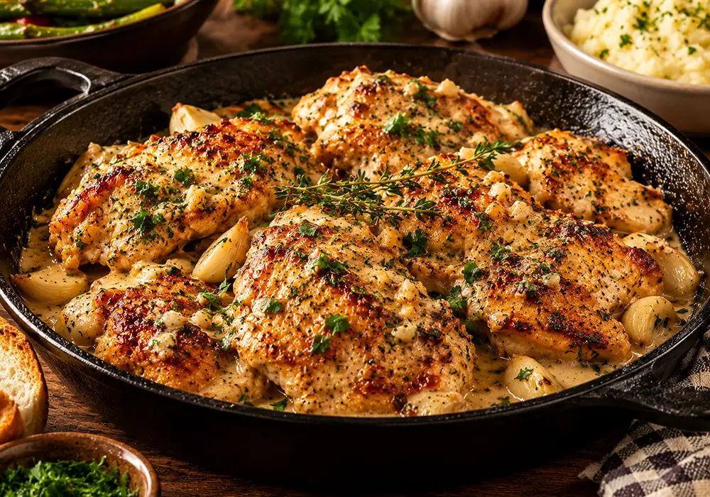 Garlic Chicken Table