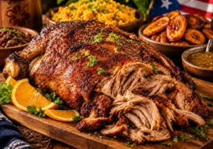 Puerto Rican Pernil Table